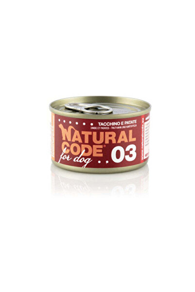 Natural Code 03 Turkey & Potatoes Cooking Water Wet Dog Food - 90G