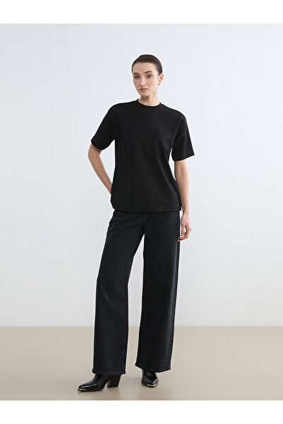 LC Waikiki Gray Stone Wideleg Women's Jean Pants