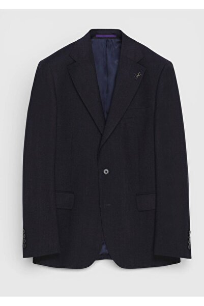 Ramsey Bordo Düz Yün Karışımlı Takım Elbise