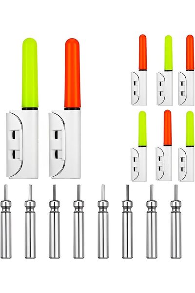 Arabest 8Pcs 2.4 Inch Fishing Glow Sticks, 2 Color LED Fishing Pole Light, Wa...