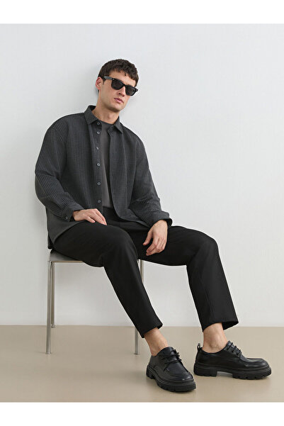LC Waikiki Nevavm Regular Fit Textured Men's Shirt with Difference
