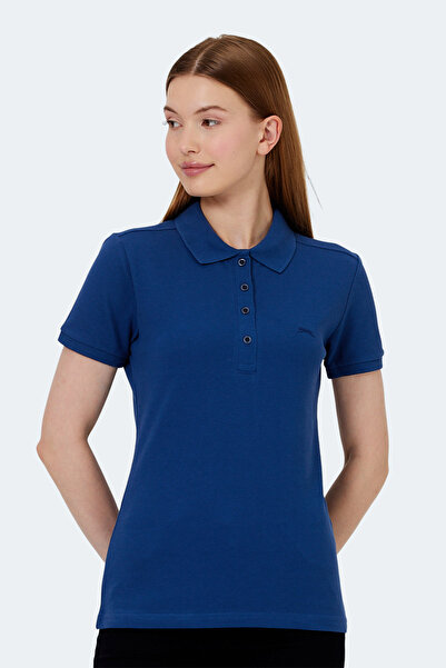 Slazenger Vera I Women's Polo Neck Saks Blue T-Shirt