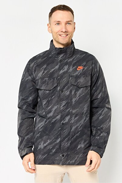 Nike Men Sportswear Fit Camouflage Outdoor Jacket, Multicolor