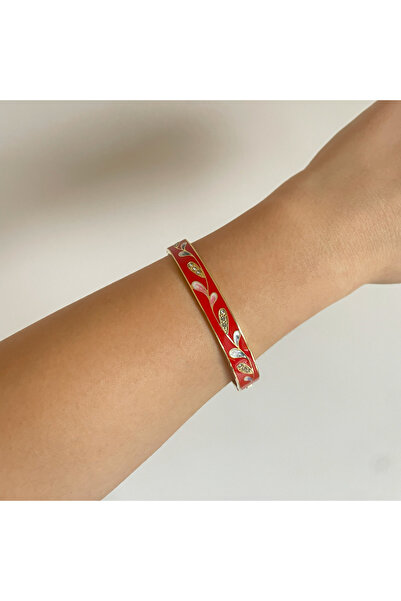 nerora Premium Tarnish-Resistant Enamel Cuff Bracelet