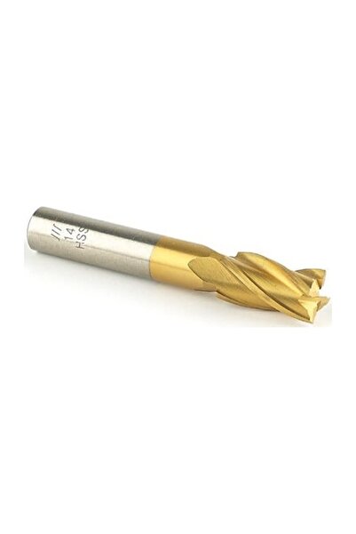 GFB Hss 4 Ağızlı Titanyum Parmak Freze 14.0 Mm