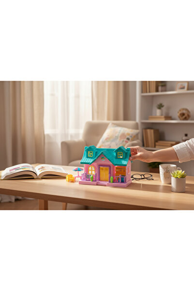 Sunman مجموعة لعب ماي هابي فاميلي هوم 18 قطعة