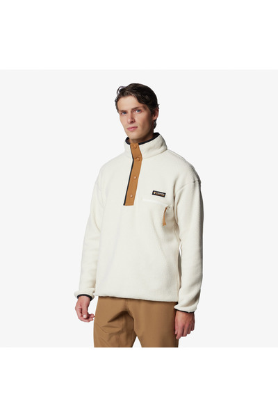 Columbia Helvetia II Half Snap Fleece Erkek Bej Outdoor Sweatshirt