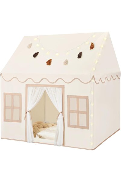 Arabest خيمة لعب داخلية للأطفال: مع سجادة، وزينة شرابة، وأضواء على شكل نجوم -...