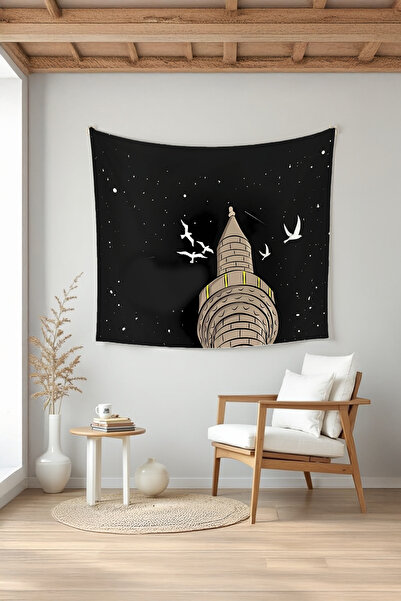 Charmbi Tapiserie islamică decorativă cu design modern și colorat, plină de l...