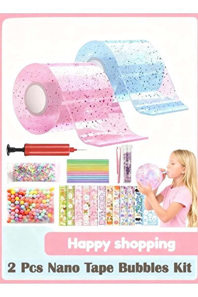 LIXADA 2 Pcs Nano Tape Bubbles Kit,Craft Gifts for Party Birthday Fidget Toys...
