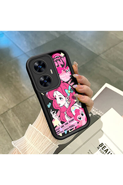 ucuc حافظة من السيليكون متوافقة مع هاتف Realme C55، مقاومة للصدمات، لون أسود،...