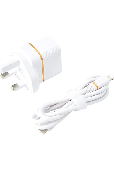 OTTERBOX شاحن جداري USB-C PD بقوة 20 واط وكابل USB-C إلى Lightning معزز