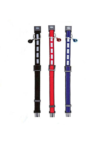 Trixie طوق مخملي مع جرس للقطط - أزرق/2×6×21 سم