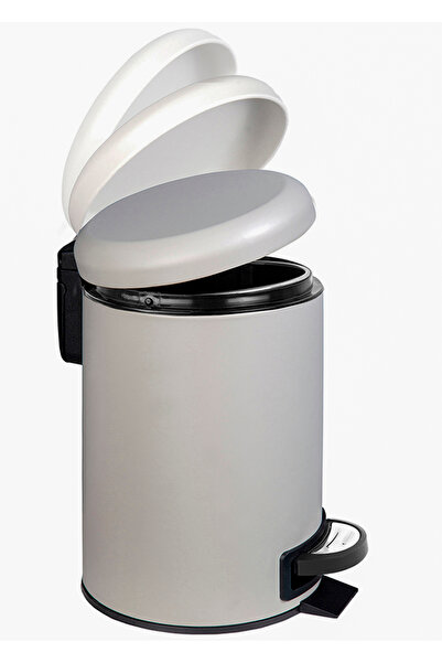 GörSeç Bej 12 Liter Elite Pedal Trash Can Luxury Kitchen Trash Bin Elite Home...