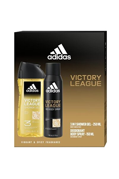 adidas Set 2 x Victory League Men's Gift Box, 3 in 1 Shower Gel 250 ml, Deodo...