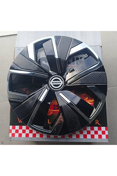 Universal Nissan Qashqai Uyumlu 15 inç Krom Çıtalı Jant Kapağı 4'lü Takım Amb...