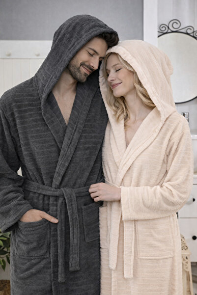 Asilex Home Collection ASILEX HOME %100 Pamuk | Kapüşonlu | Çift Kişilik Antr...