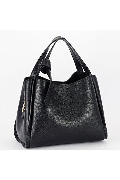 SOFILINE Geantă medie neagră din piele naturală B-8905 128