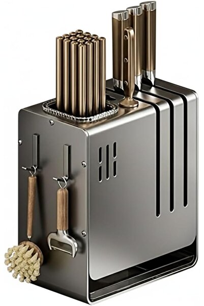 BLOOMING TIME Compact Knife Holder Rack for Kitchen