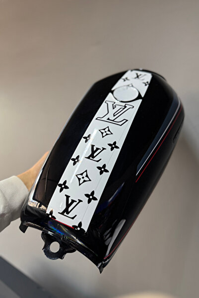 Banxtre CG Motosikletlere Uyumlu VL Desenli Depo Sticker (2 Parça Ön ve Arka)