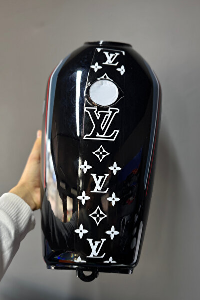 Banxtre CG Motosikletlere Uyumlu VL Desenli Depo Sticker (2 Parça Ön ve Arka)