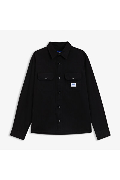 Hugo Boss Twill Ekynone Relaxed Fit Erkek Siyah Gömlek