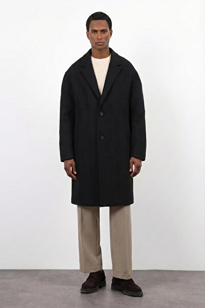Antioch Black Relax Fit Men's Coat