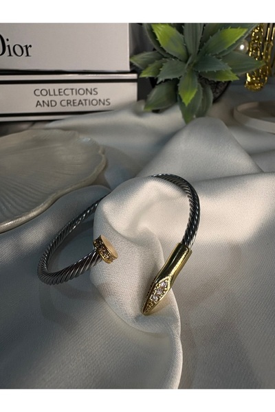 Çelik Zara Taş Detaylı Bileklik-316 L Çelik- Kararmaz-Alerji Yapmaz