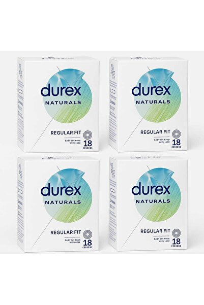 Durex Προφυλακτικά Naturals, σετ 72 τεμαχίων.