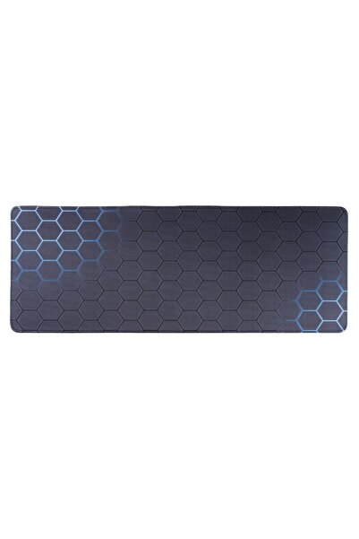 XTRIKE ME Honeycomb Blue Patterned Gaming Mousepad -70X30 cm Non-Slip Base Ga...