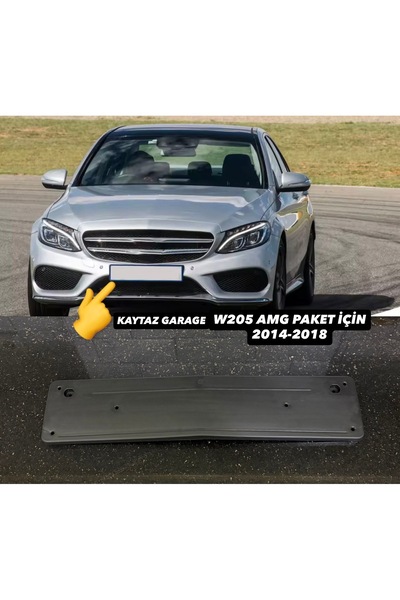 kaytaz MERCEDES W205 PLAKALIK TAMPON PLAKA BLENDAJ 2014-2018 AMG PAKET İÇİN A...