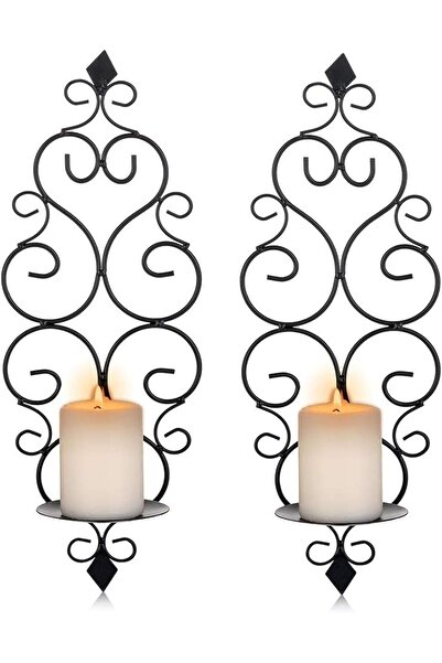 Arabest Wall Candle Sconce Holder Set of 2 Hanging Wall , Decor for Bedroom D...