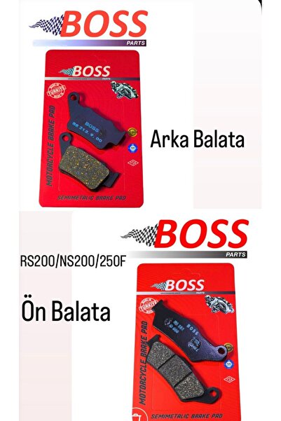 BOSS ÖN VE ARKA BALATA TAKIMI PULSAR RS200/NS200/250F/N250