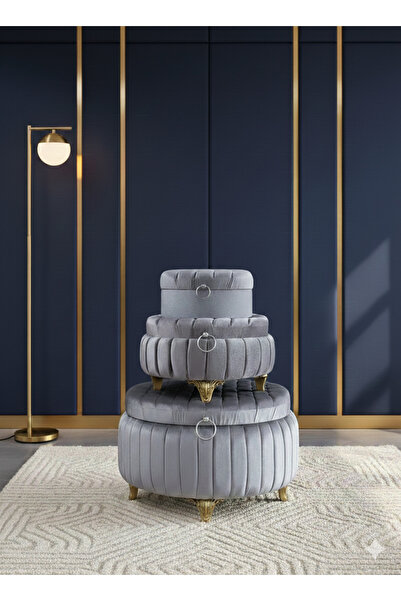 Duru Çeyiz Sandıkları 3*LÜ D SANDIK DAMAT GELİN BOHCASI