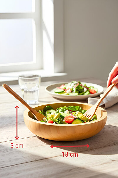 tutku home Bambu Salata Kasesi, Bowl (18 cm)