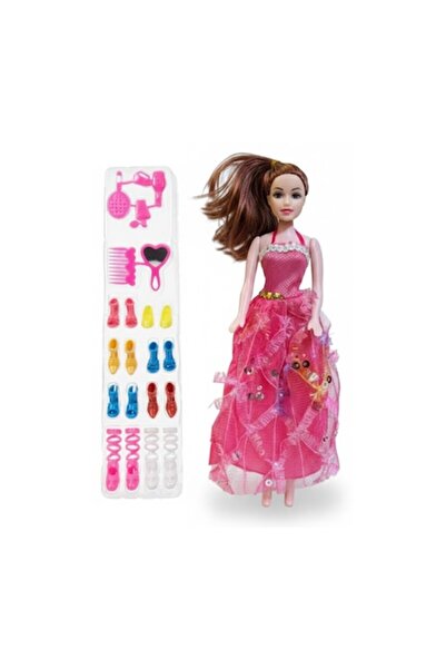 GNR Market Doll set in pink dress with accessories