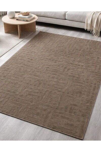 Merinos Rölyef Çeşme Elit Bukle Vizon Kaymaz Taban Yıkanabilir Salon Mutfak H...