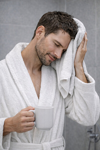 Asilex Home Collection Halat de baie individual din bumbac cu prosop |   Hala...