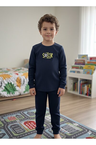 FAMES PİJAMA Children's Long Sleeve Comfortable Pajama Set