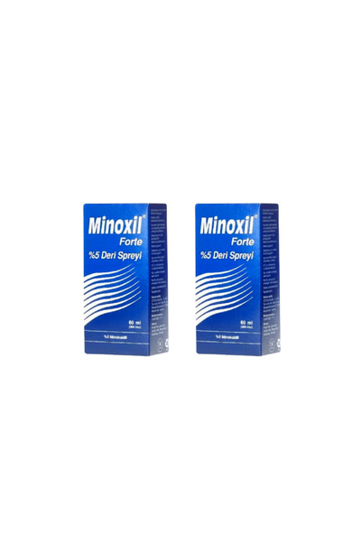 Minoxil Forte %5 Deri Spreyi 60 ml 2'li