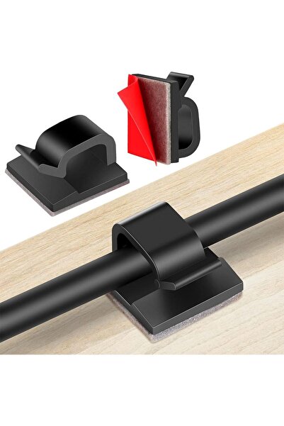 JZS Outdoor Light Clips Adhesive Cable Clips for String Lights Wall Mount Bla...