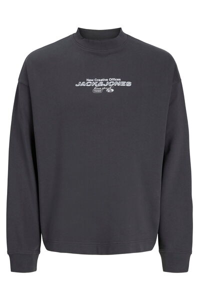 Jack & Jones Men's Sweatshirt with Chest Logo Print - Mineral