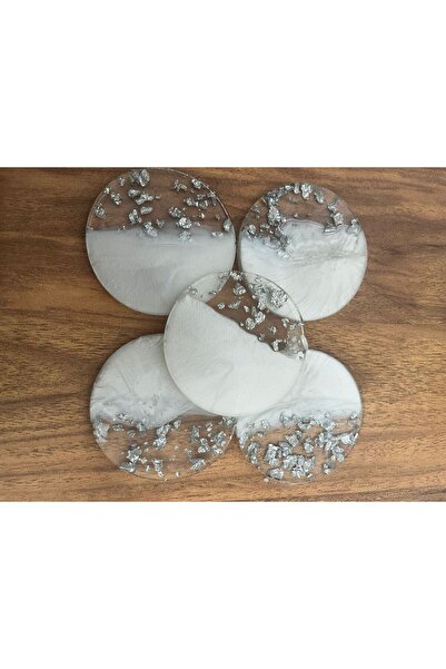 Ziva DEKOR YUVARLAK GÜMÜŞ EPOKSİ MAGNET NİŞAN-DÜĞÜN ÖZEL GÜN MAGNET 25 ADET