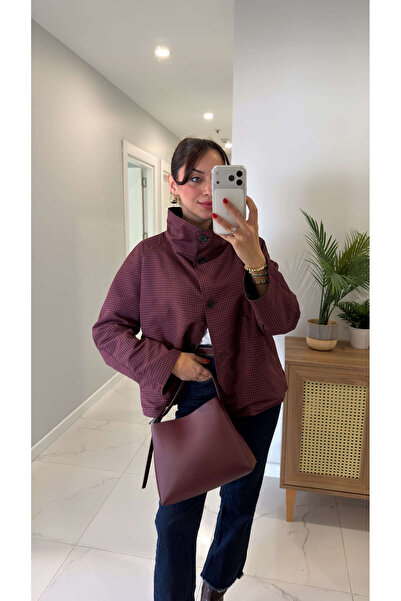 BİRCANÇİL Monwet Navy Blue Premium Double-Sided Trench Coat