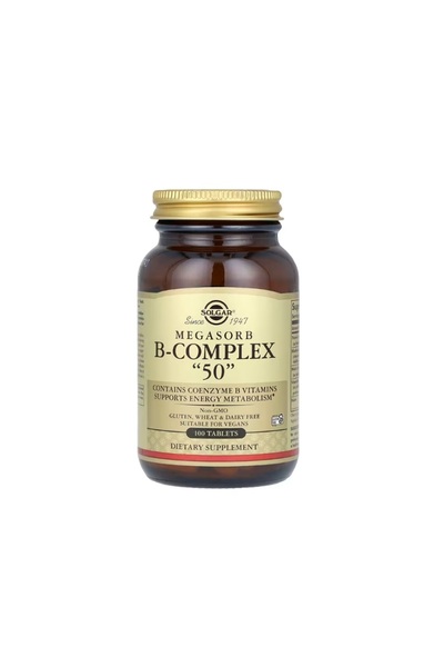 Solgar Megasorb B-Complex "50" 100 Capsule -