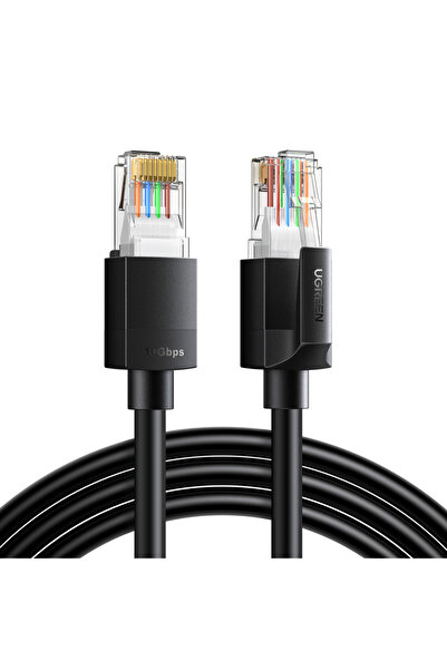Ugreen Cat 6A Ethernet Cable, 10Gbps, 2m, Black, 2xRJ45 UTP, High-Speed Netwo...