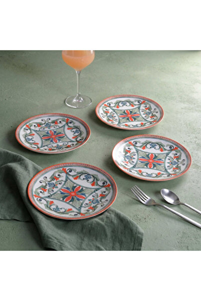 Güral Porselen Camelia Rustic Cake Set for 4 People 3053