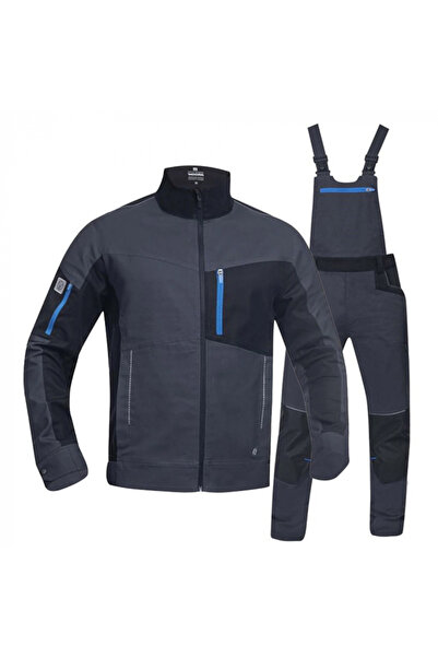 ardon Costum salopetă gri-închis cu jachetă și pantaloni cu pieptar, 4XSTRETCH
