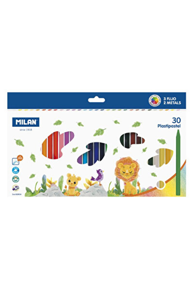 Milan Creioane colorate cu 30 de puncte rotunde, ceară 022R30