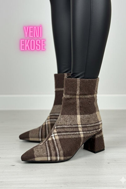 diya shoes Melis Plaid Zippered Women's Boots